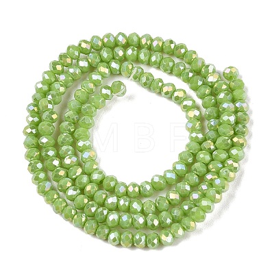 Electroplate Glass Beads Strands EGLA-A044-P1mm-B30-1