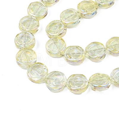 Electroplate Glass Beads Strand EGLA-S188-19-B02-1