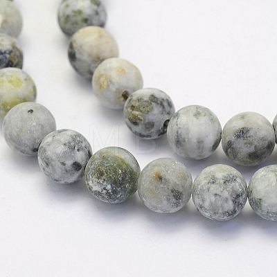 Natural Crazy Agate Beads Strands X-G-G707-8mm-B12-1