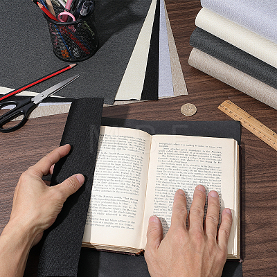 10Pcs 5 Colors Linen Fabric Book Covers FIND-CP0003-80A-1
