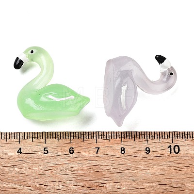 Resin Flamingo Shape Figurines RESI-B027-08-1