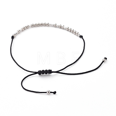 Unisex Adjustable Morse Code Bracelets BJEW-JB05011-03-1