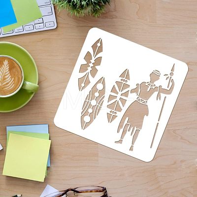 Plastic Reusable Drawing Painting Stencils Templates DIY-WH0172-266-1