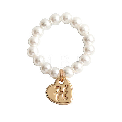 Plastic Imitation Pearl & Alloy Finger Rings FS-WG241E1-06-1