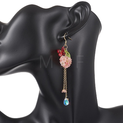 Acrylic Dangle Earrings EJEW-JE06938-1