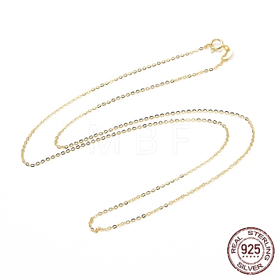 925 Sterling Silver Cable Chains Necklace for Women STER-I021-08B-G-1