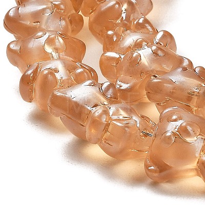 Electroplate Glass Beads Strands EGLA-Q127-01M-1