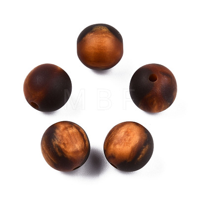 Frosted Resin Beads RESI-N034-01-A02-1