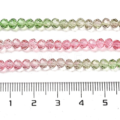 Transparent Painted Glass Beads Strands DGLA-A034-T3mm-A18-1