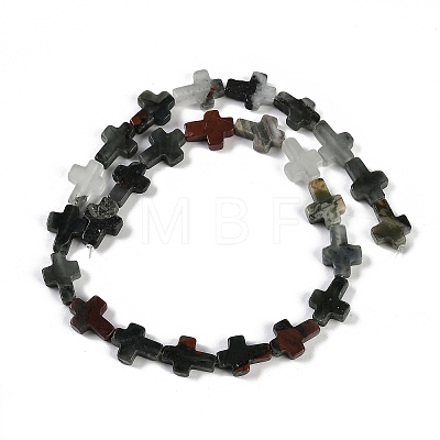 Natural African Bloodstone Beads Strands G-I369-A21-02-1