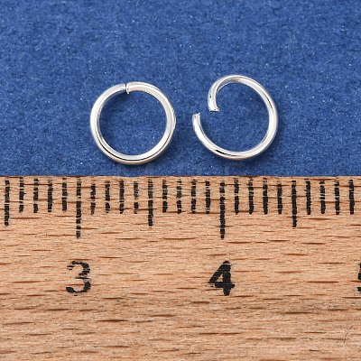 Brass Open Jump Rings KK-G604-08S-18-1