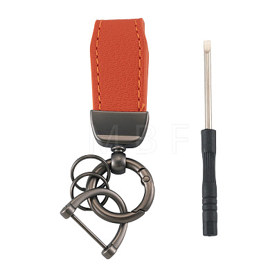 PU Leather Keychains KEYC-TADJ0009-03B-02-1