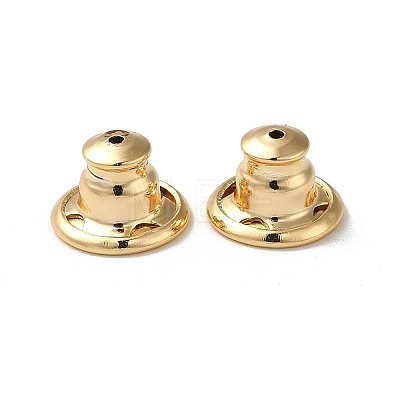 Rack Plating Brass Ear Nuts X-KK-G480-06LG-1