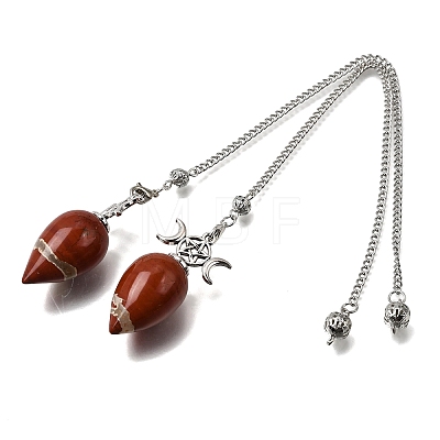 Natural & Synthetic Gemstone Dowsing Pendulum Pendants GG-CBA6D08-A-1
