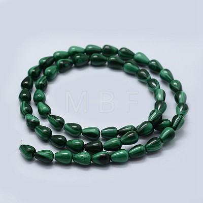 Natural Malachite Beads Strands G-F571-25-1