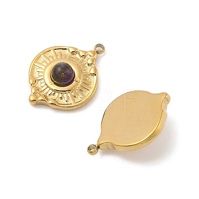 Natural Amethyst Pendants STAS-F312-15G-02-1