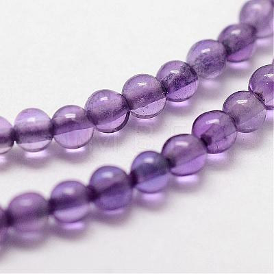 Natural Amethyst Beads Strands G-N0215-03-2mm-1