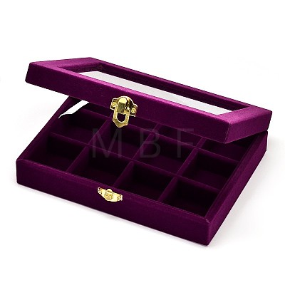 Wooden Rectangle Jewelry Boxes OBOX-L001-04B-1