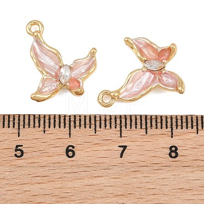Alloy Enamel & Crystal Rhinestone Pendants RB-CBA415D-41G-1