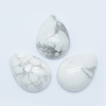 Natural Howlite Cabochons G-E491-B-04-1