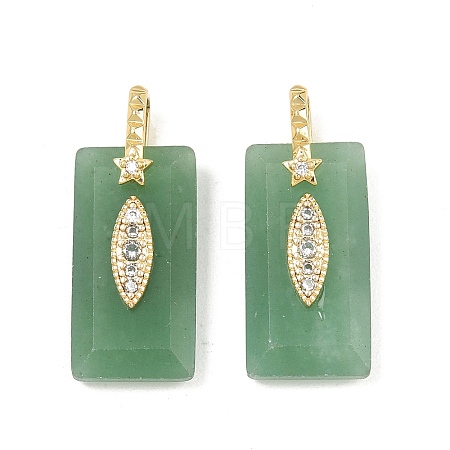 Natural Green Aventurine Faceted Pendants GG-CBA4154-06G-01-1