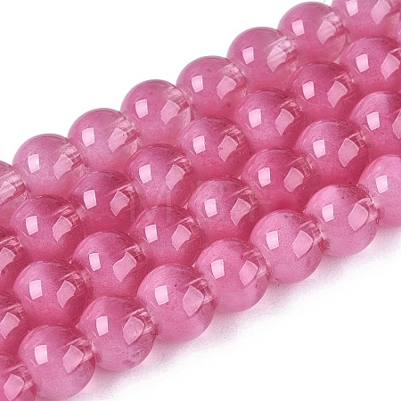 Acrylic Imitation Cat Eye Beads Strands OACR-Q197-01A-13-1