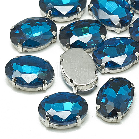 Sew on Rhinestone RGLA-T091-6x8mm-14P-1