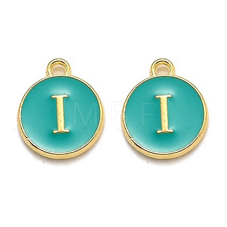 Golden Plated Alloy Enamel Charms LS-ENAM-Q437-15I-1