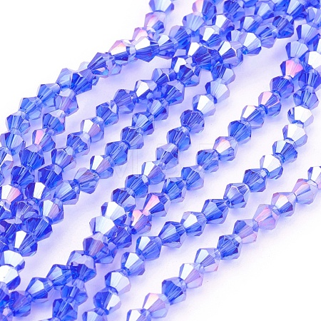 Glass Beads Strands EGLA-S056-02-1