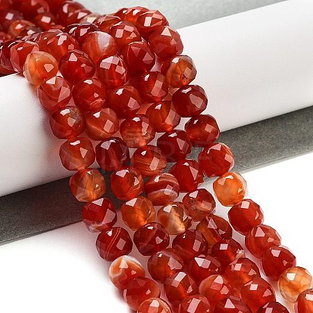 Natural Agate Dyed Beads Strands G-H028-A08-02-1