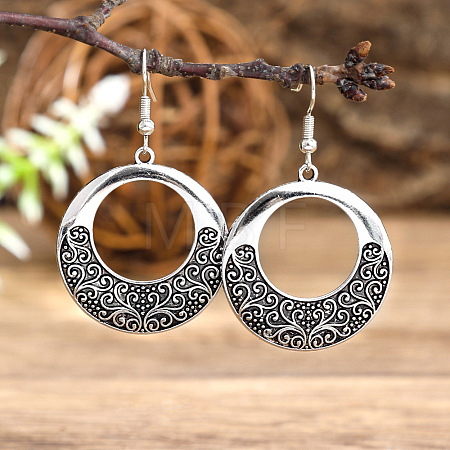 Zinc Alloy Dangle Earrings FS-WG945BB-15-1