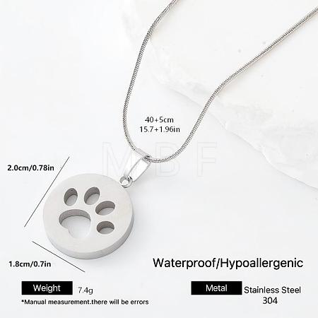 304 Stainless Steel Pendant Necklaces TQ3639-1-1
