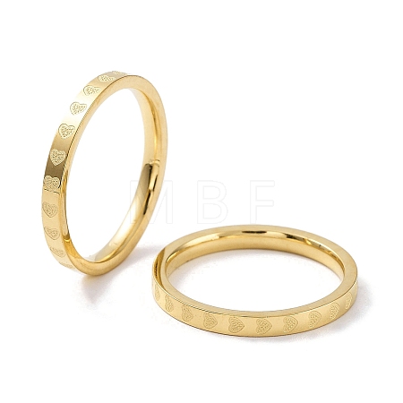 Ion Plating(IP) 304 Stainless Steel Polishing Finger Rings RJEW-G298-07G-1