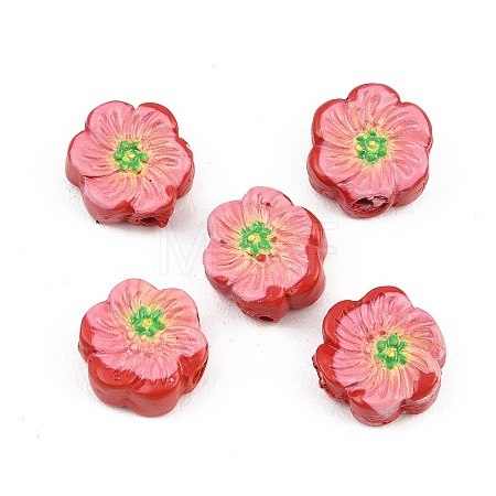 Printed Cinnabar Beads CARL-A001-01B-1