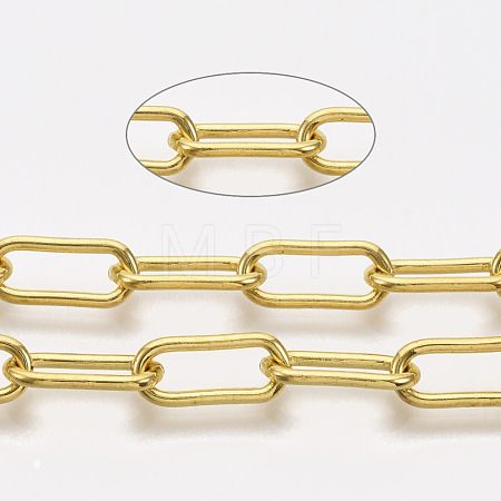 Unwelded Iron Paperclip Chains CH-S125-09B-G-1