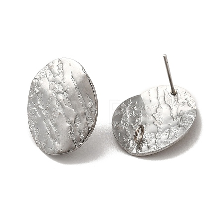 Non-Tarnish 304 Stainless Steel Stud Earrings Findings STAS-B041-02P-1