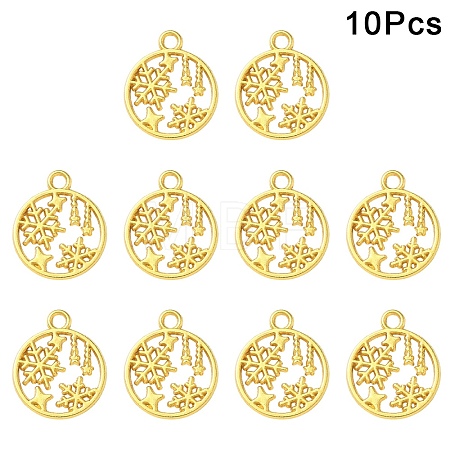30Pcs Alloy Pendants TIBEP-YW0002-22G-1