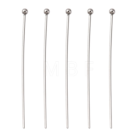 Tarnish Resistant 304 Stainless Steel Ball Head Pins STAS-K146-045-40x0.7mm-1