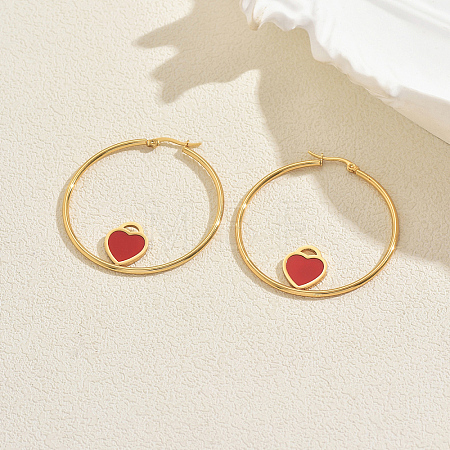 Stainless Steel Hoop Earrings CL1326-3-1