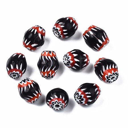Handmade Millefiori Lampwork Beads LAMP-S197-015-1