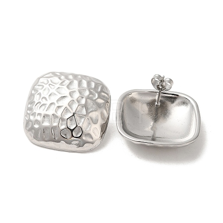 Non-Tarnish 304 Stainless Steel Stud Earrings EJEW-D100-03P-1