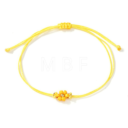 Adjustable Glass Seed Bead Link Bracelets DH6590-3-1