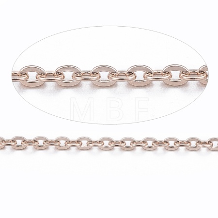 3.28 Feet Ion Plating(IP) 304 Stainless Steel Cable Chains X-CHS-H007-01RG-1