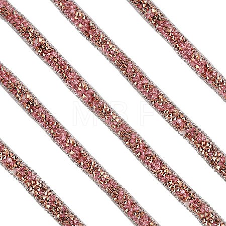 5 Yards Self Adhesive Resin Rhinestone Tape DIY-SP0002-49F-1