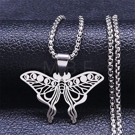 Non-Tarnish 304 Stainless Steel Necklaces NJEW-Q338-03P-1