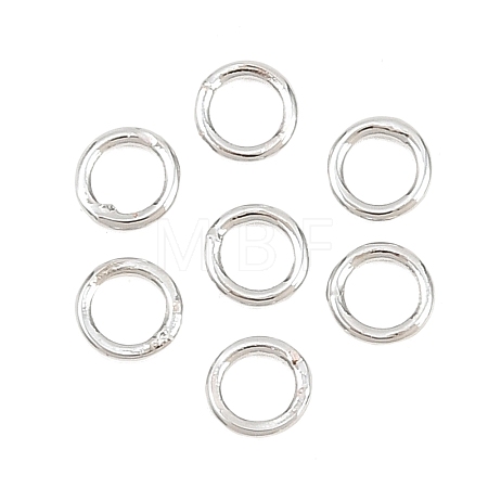 Brass Closed Jump Rings KK-D257-01P-10-1