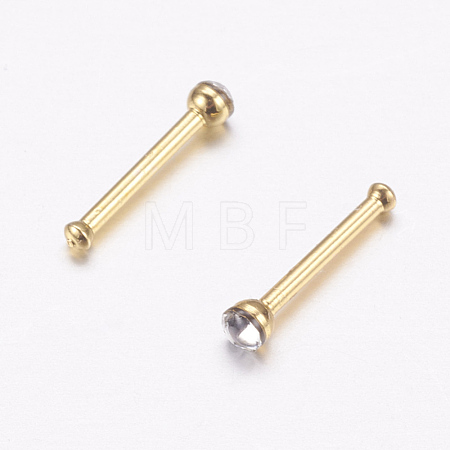 316L Surgical Stainless Steel Nose Studs Nose Piercing Jewelry AJEW-P063-03-2mm-1