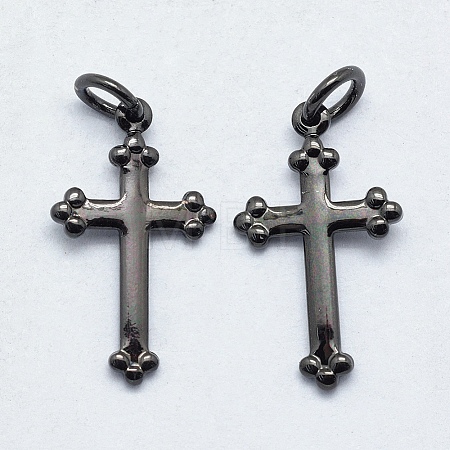 Brass Pendants X-KK-P147-13B-NR-1