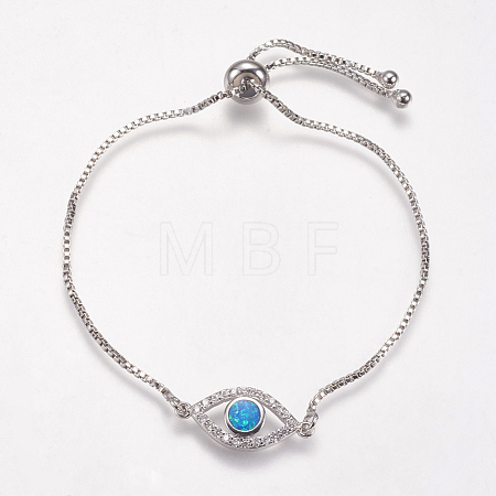 Adjustable Brass Bolo Bracelets BJEW-G593-11P-A-1