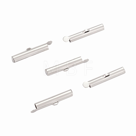 Brass Slide On End Clasp Tubes LS-KK-P031-12P-1